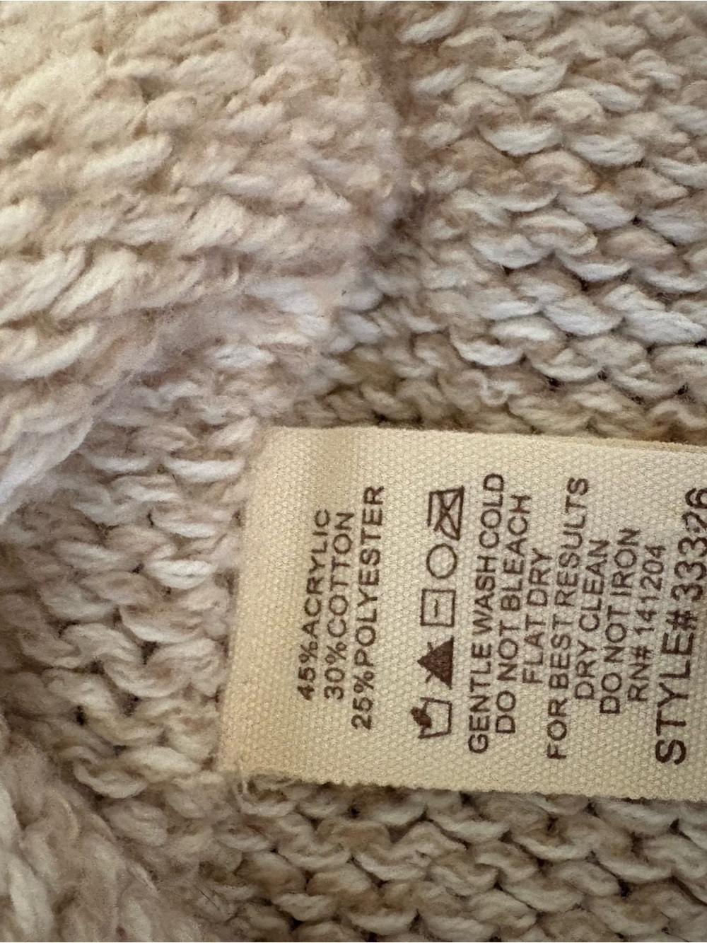 Hem & Thread Cream Button-Front Knit Cardigan - Picture 4 of 8